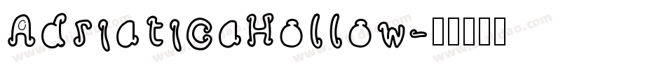 AdriaticaHollow字体转换