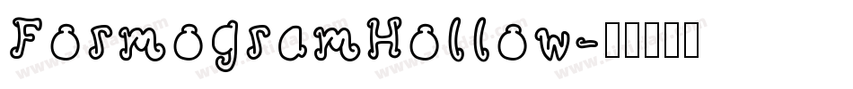 FormogramHollow字体转换