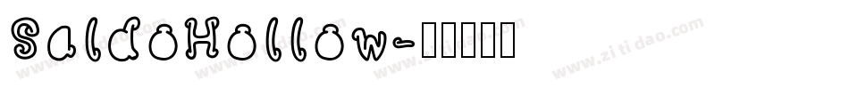 SaldoHollow字体转换