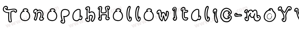 TonopahHollowItalic-mOYV字体转换