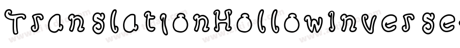 TranslationHollowInverse-51XGL字体转换 TranslationHollowInverse-51XGL字体转换
