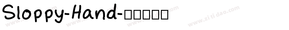 Sloppy-Hand字体转换