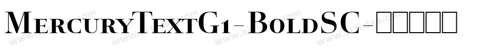 MercuryTextG1-BoldSC字体转换