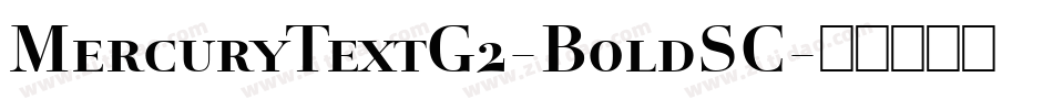MercuryTextG2-BoldSC字体转换