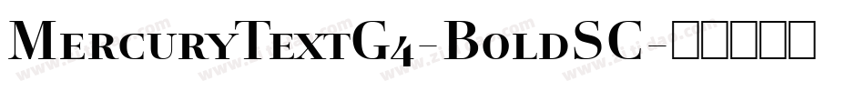 MercuryTextG4-BoldSC字体转换