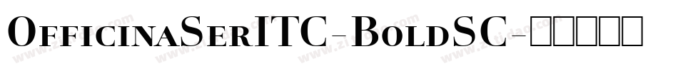 OfficinaSerITC-BoldSC字体转换
