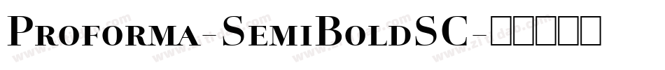 Proforma-SemiBoldSC字体转换