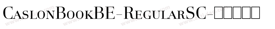 CaslonBookBE-RegularSC字体转换