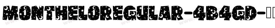 MontheloRegular-4B4gD字体转换