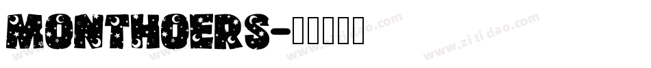 Monthoers字体转换