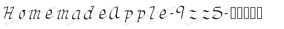 HomemadeApple-9zz5字体转换