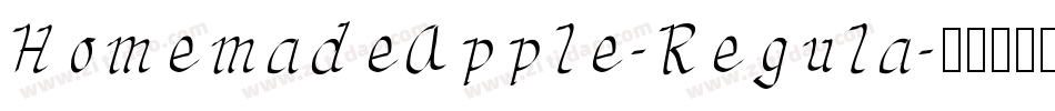 HomemadeApple-Regula字体转换
