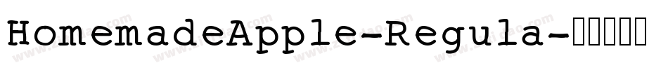 HomemadeApple-Regula字体转换