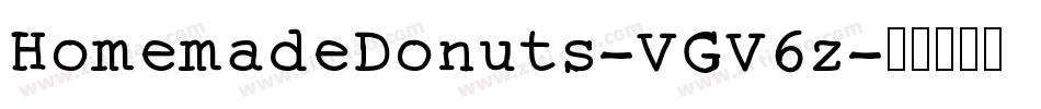 HomemadeDonuts-VGV6z字体转换