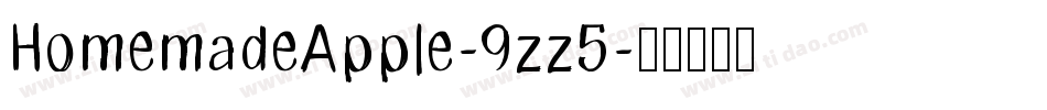 HomemadeApple-9zz5字体转换