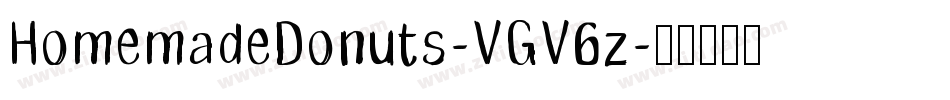 HomemadeDonuts-VGV6z字体转换