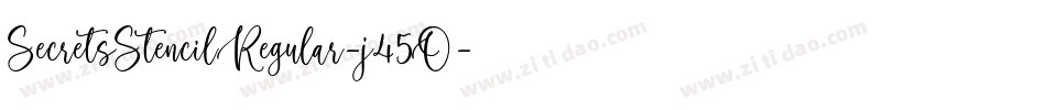 SecretsStencilRegular-j45O字体转换