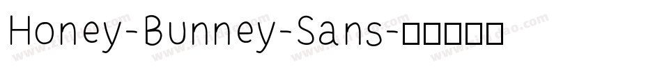 Honey-Bunney-Sans字体转换