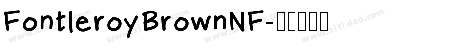 FontleroyBrownNF字体转换