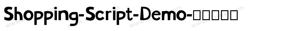 Shopping-Script-Demo字体转换