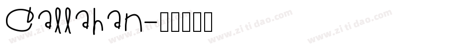 Callahan字体转换