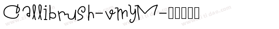 Callibrush-vmyM字体转换
