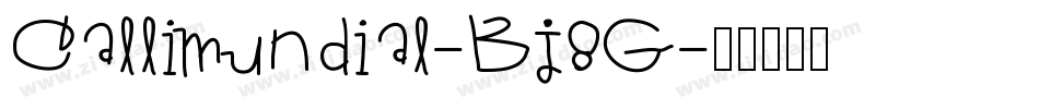 Callimundial-Bj8G字体转换