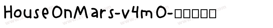 HouseOnMars-v4mO字体转换