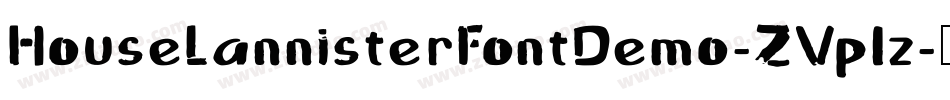 HouseLannisterFontDemo-ZVplz字体转换