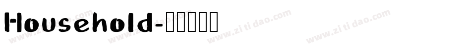 Household字体转换