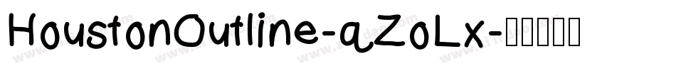 HoustonOutline-qZoLx字体转换