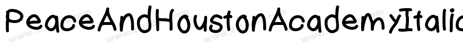 PeaceAndHoustonAcademyItalic-3zzpy字体转换