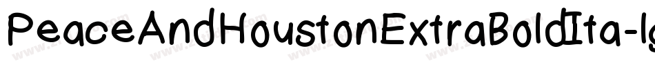 PeaceAndHoustonExtraBoldIta-lggmD字体转换