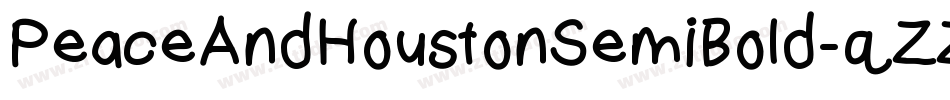 PeaceAndHoustonSemiBold-qZZgd字体转换