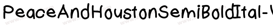 PeaceAndHoustonSemiBoldItal-VGG3x字体转换