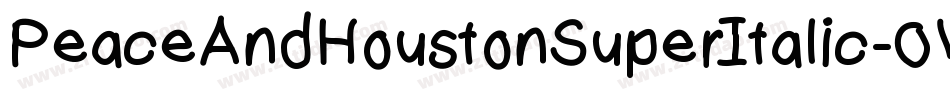 PeaceAndHoustonSuperItalic-0WWZr字体转换