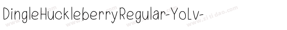 DingleHuckleberryRegular-YoLv字体转换