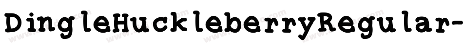DingleHuckleberryRegular-YoLv字体转换