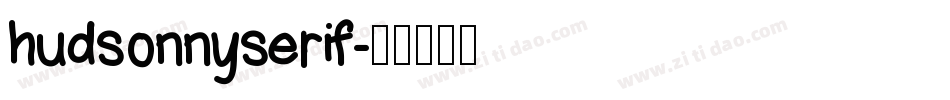 hudsonnyserif字体转换