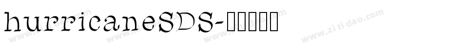 hurricaneSDS字体转换