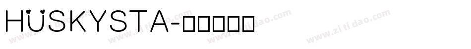 HUSKYSTA字体转换