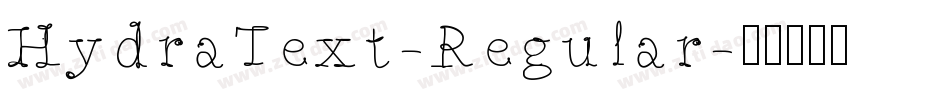 HydraText-Regular字体转换