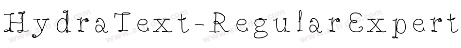 HydraText-RegularExpert字体转换