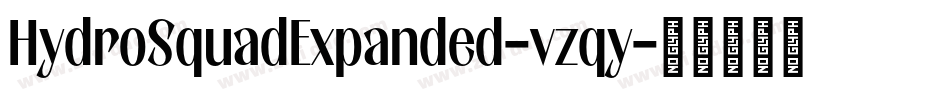 HydroSquadExpanded-vzqy字体转换