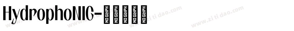 HydrophoNIC字体转换