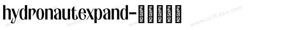 hydronautexpand字体转换