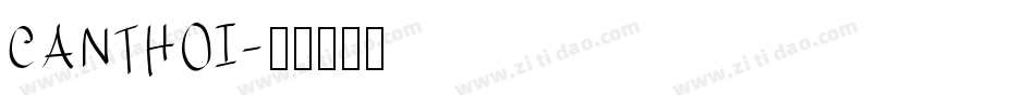 CANTHOI字体转换