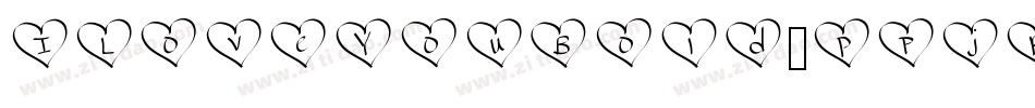 ILoveYouBold-pPjR字体转换