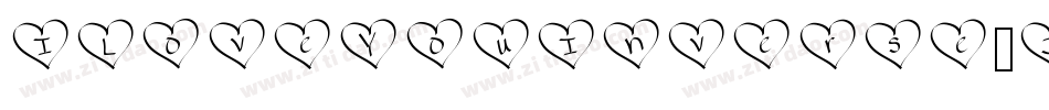 ILoveYouInverse-Jx2E字体转换