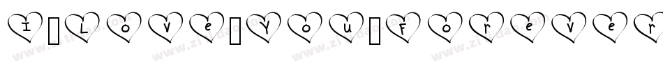 I-Love-You-Forever字体转换